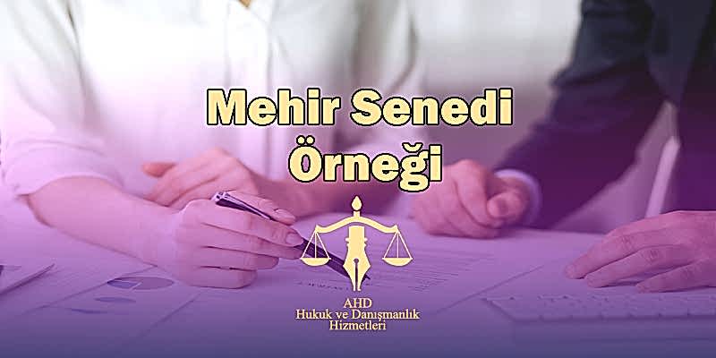 Mehir Senedi Örneği